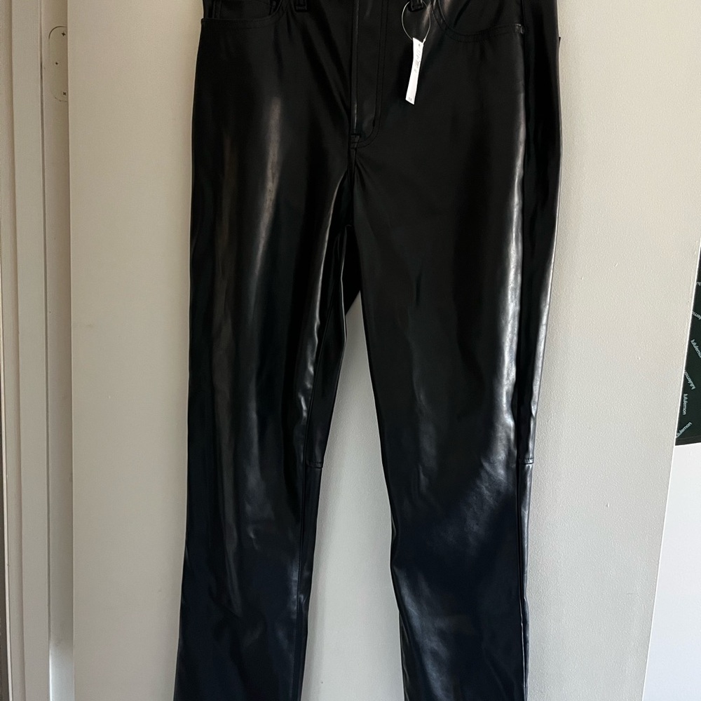 Chic Black Leather Pants